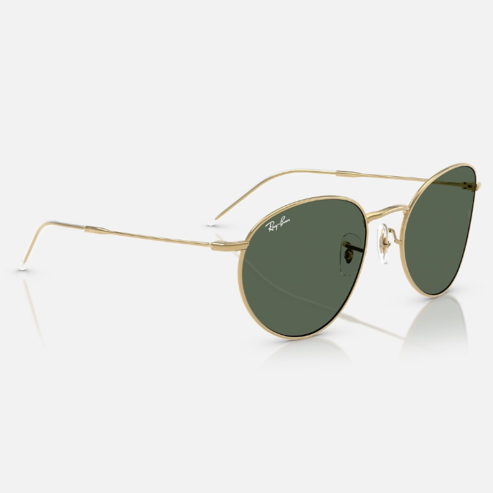 Ray Ban Men Phantos Frame Mocha Gold Sunglasses