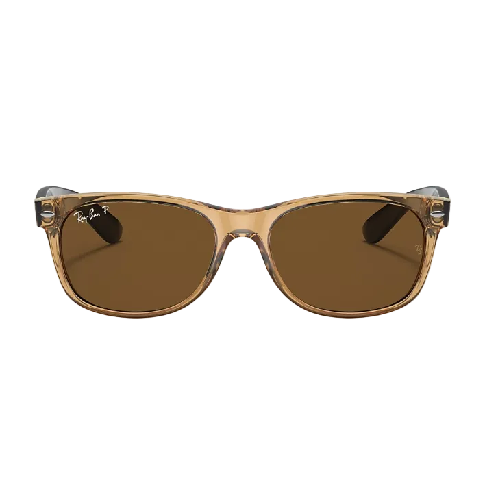 Ray Ban Women Square Frame Polished Honey Sunglasses