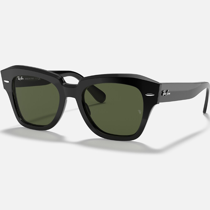 Ray Ban Women Square Frame Antique Black Sunglasses