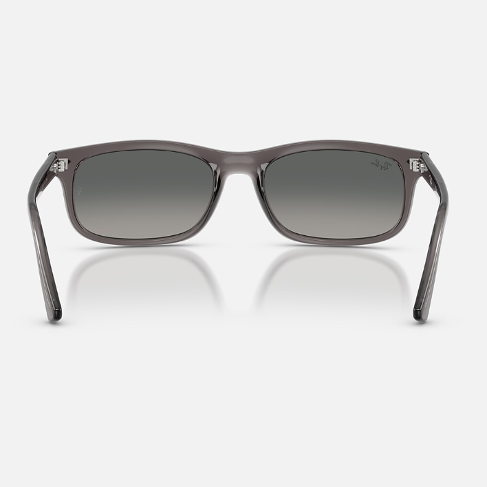 Ray Ban Women Rectangle Frame Light Grey Sunglasses