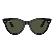 Ray Ban Men Round Faded Black Sunglasses