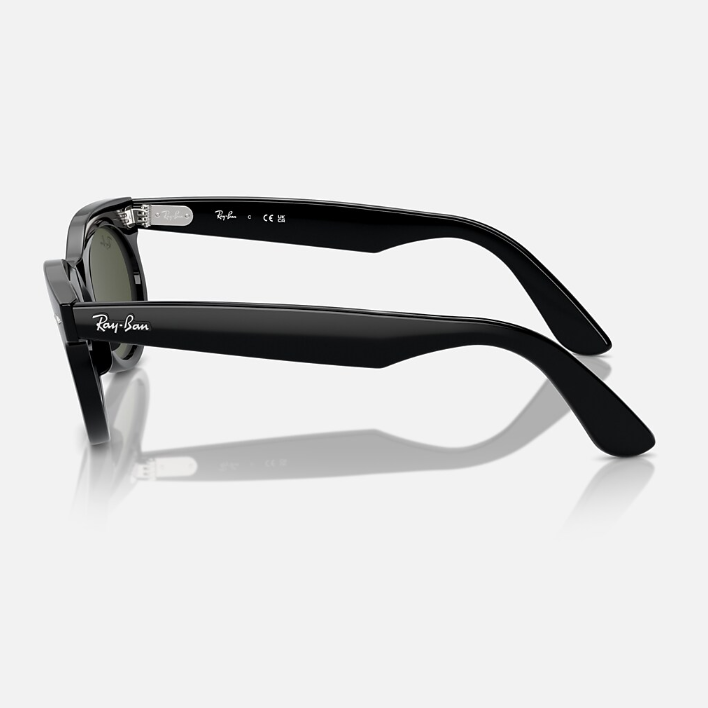 Ray Ban Men Oval Frame Jade Black Sunglasses