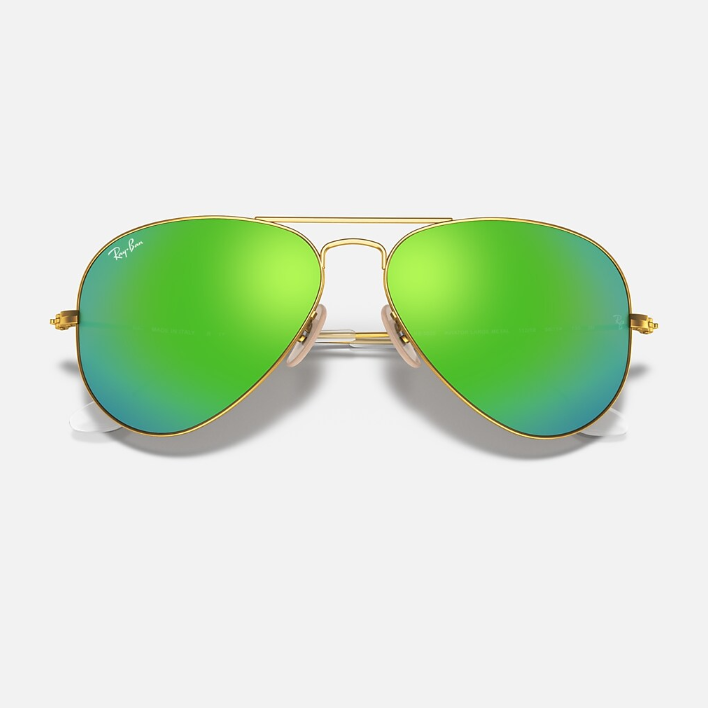 Ray Ban Women Pilot Frame Bronze Gold Sunglasses