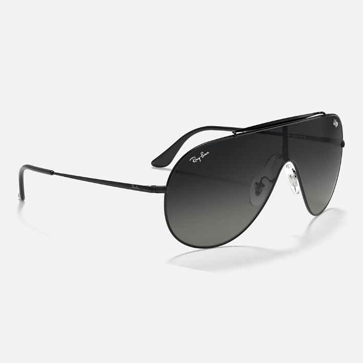 Ray Ban Women Pilot Frame Faded Black Sunglasses