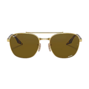 Ray Ban Men Square Frame Classic Gold Sunglasses