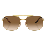 Ray Ban Men Square Frame Autumn Gold Sunglasses
