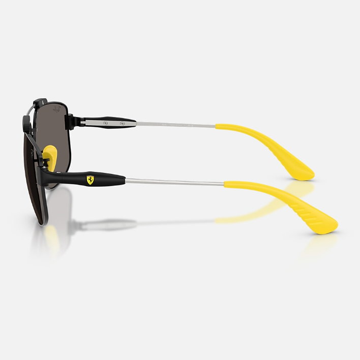 Ray Ban Men Square Frame Falcon Black Sunglasses