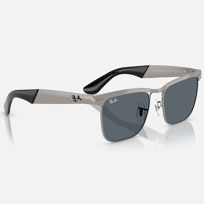 Ray Ban Men Square Frame Matte Sandblasted Sunglasses