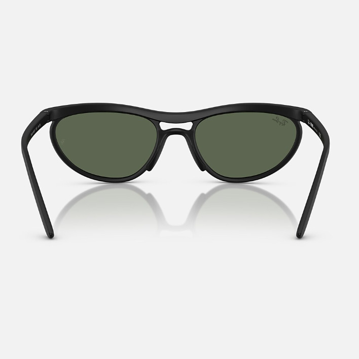 Ray Ban Men Pillow Frame Dusty Matte Black Sunglasses