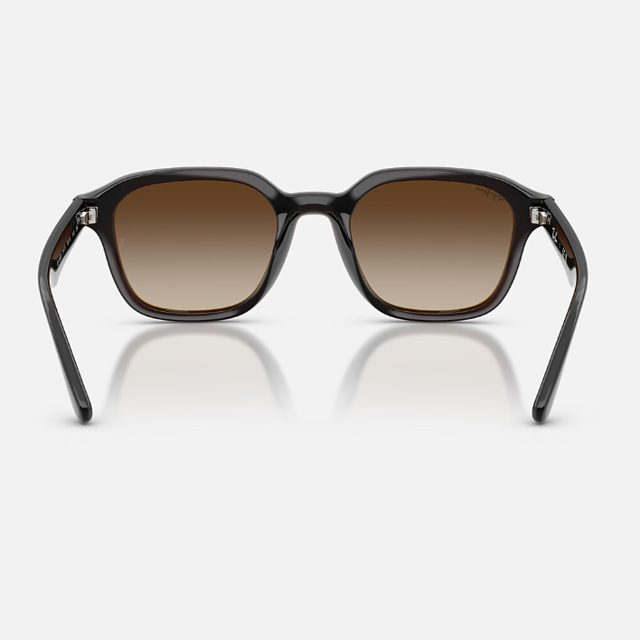 Ray Ban Men Square Frame Thunder Black Sunglasses