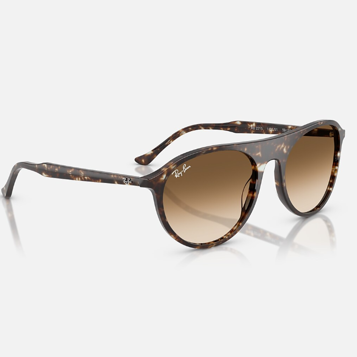 Ray Ban Women Square Polished Havana Yellow Turtle Sunglasses