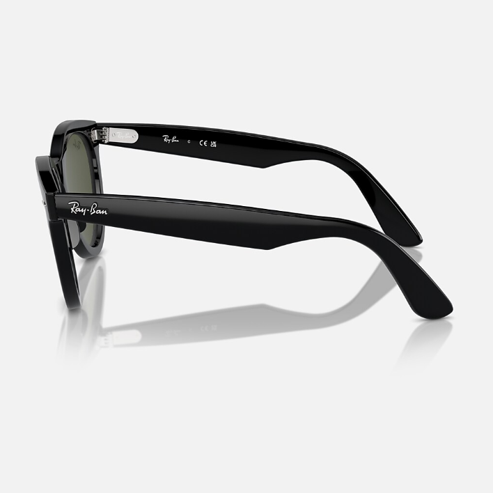 Ray Ban Men Round Faded Black Sunglasses
