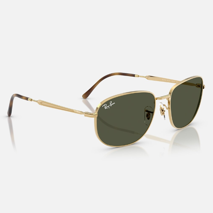 Ray Ban Men Pillow Frame Ruby Gold Sunglasses