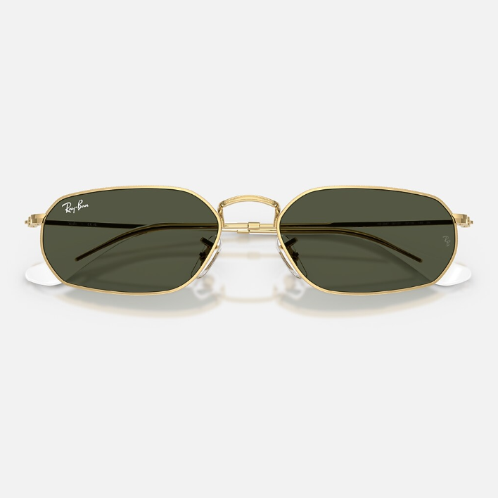 Ray Ban Men Irregular Frame Blush Gold Sunglasses