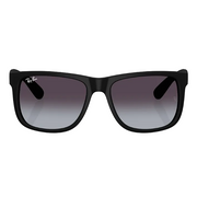 Ray Ban Men Square Frame Matte Rubber Black Sunglasses