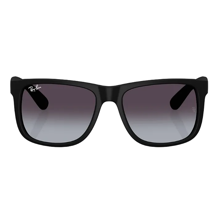Ray Ban Men Square Frame Matte Rubber Black Sunglasses