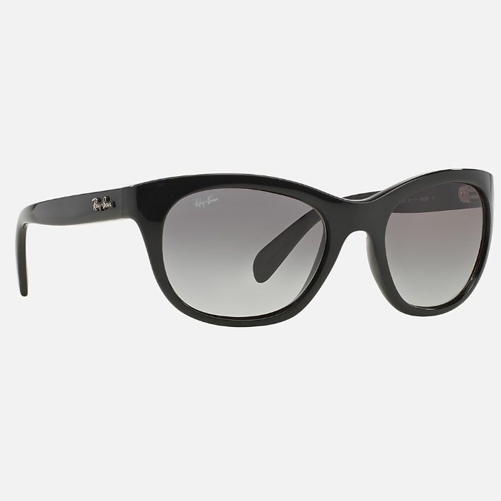 Ray Ban Men Square Frame Licorice Black Sunglasses