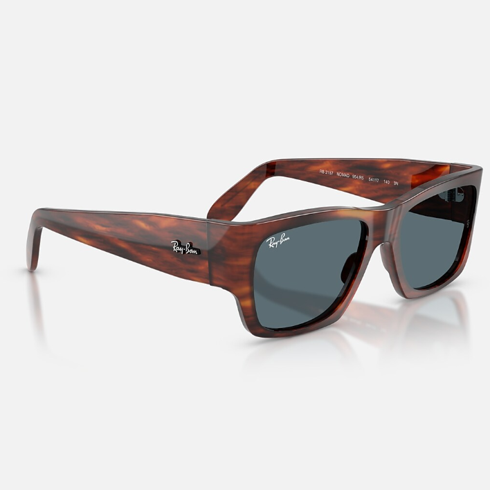 Ray Ban Men Square Frame Shiny Tortoiseshell Sunglassea
