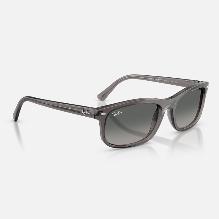 Ray Ban Women Rectangle Frame Light Grey Sunglasses