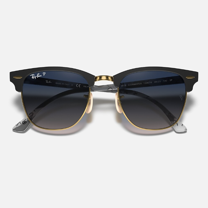 Ray Ban Men Square Frame Space Black Sunglasses