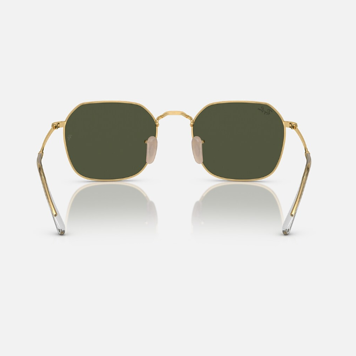 Ray Ban Women Irregular Frame Champagne Gold Sunglasses