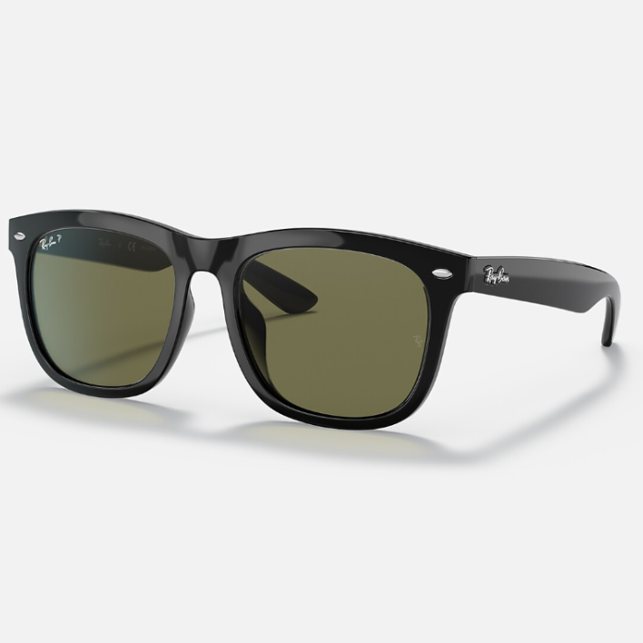Ray Ban Men Square Frame Faded Black Sunglasses