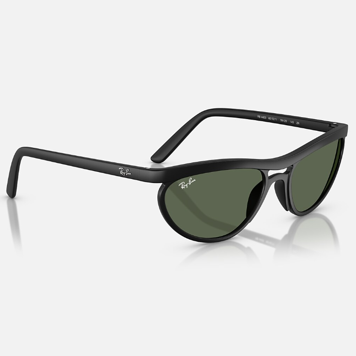 Ray Ban Men Pillow Frame Dusty Matte Black Sunglasses
