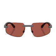 Ray Ban Women Irregular Frame Matte Sand Grey Sunglasses