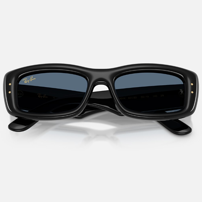 Ray Ban Men Pillow Frame Volcanic Black Sunglasses