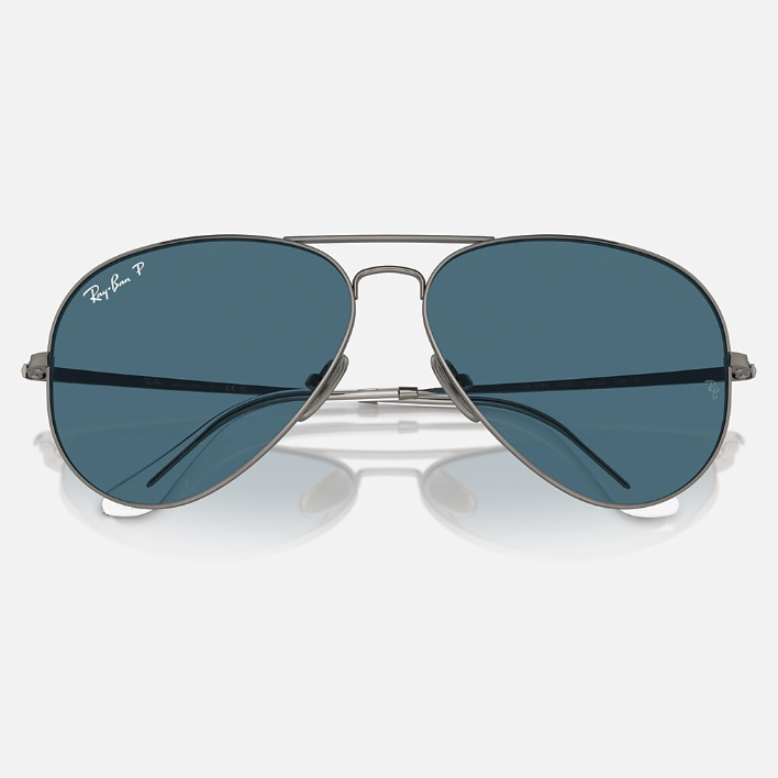 Ray Ban Men Pilot Frame Chrome Silver Sunglasses