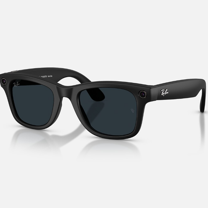 Ray Ban Men Square Frame Matte Black Sunglasses