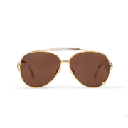 Louis Vuitton Women Pilot Frame White Sunglasses