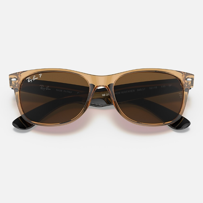Ray Ban Women Square Frame Polished Honey Sunglasses