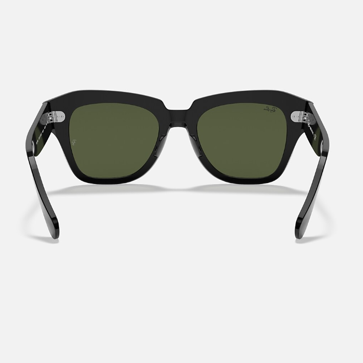 Ray Ban Women Square Frame Antique Black Sunglasses