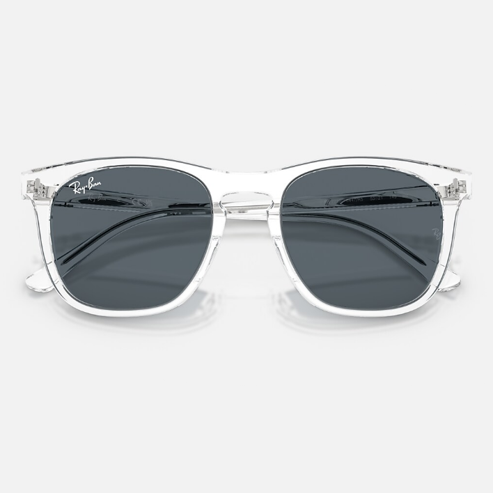 Ray Ban Men Square Frame Transparent Sunglasses