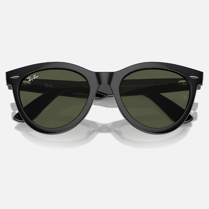 Ray Ban Men Round Faded Black Sunglasses