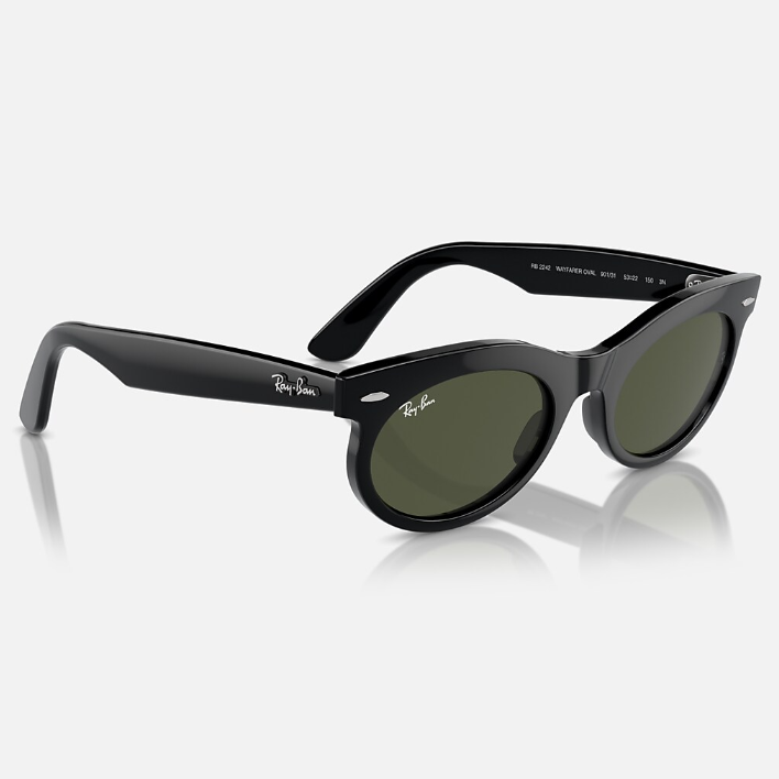 Ray Ban Men Oval Frame Jade Black Sunglasses