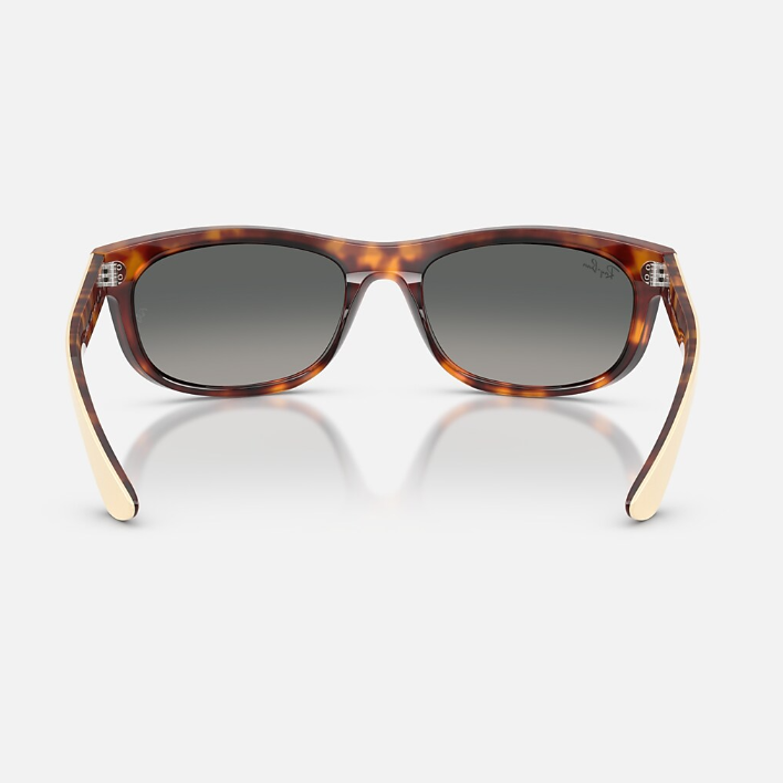 Ray Ban Women Rectangle Frame Polished Beige Havana Sunglasses