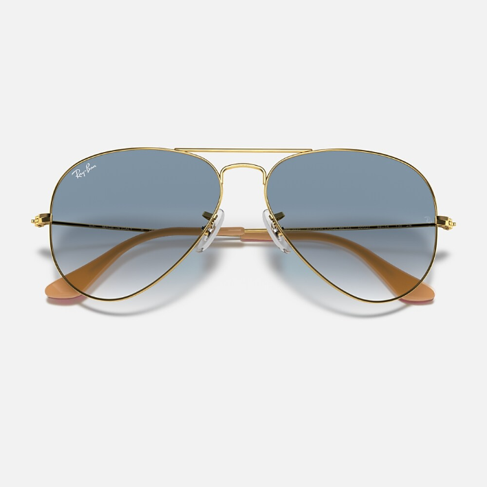 Ray Ban Women Pilot Frame Classic Gold Sunglasses