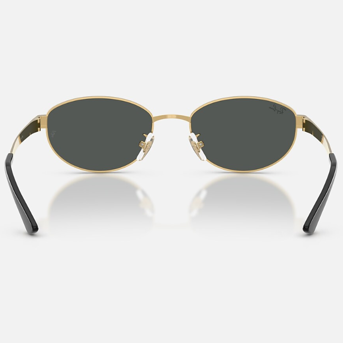 Ray Ban Women Oval Frame Gold Sunglasses
