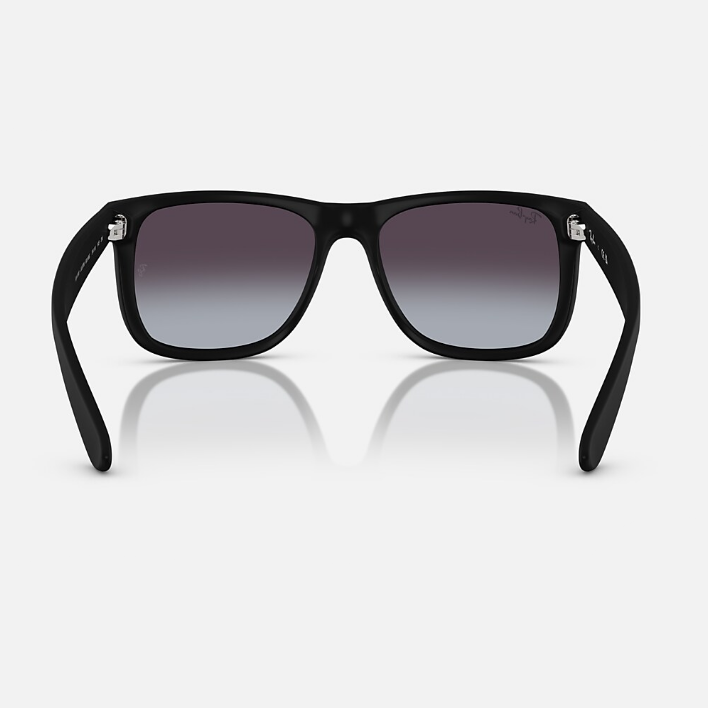 Ray Ban Men Square Frame Matte Rubber Black Sunglasses