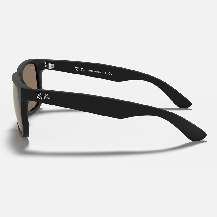 Ray Ban Men Pillow Frame Matte Rubber Black Sunglasses