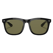 Ray Ban Men Square Frame Faded Black Sunglasses
