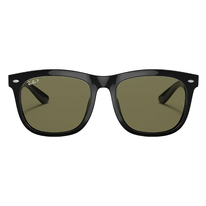 Ray Ban Men Square Frame Faded Black Sunglasses