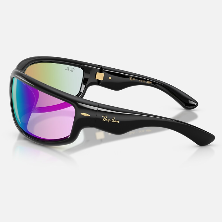 Ray Ban Men Square Frame Black Olive Sunglasses
