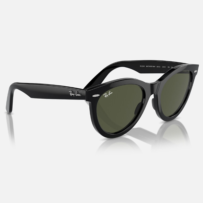 Ray Ban Men Round Faded Black Sunglasses