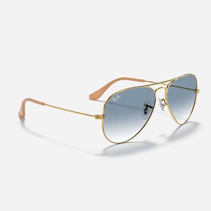 Ray Ban Women Pilot Frame Classic Gold Sunglasses