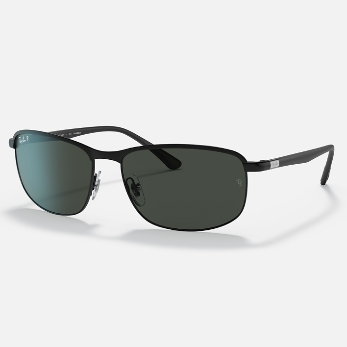 Ray Ban Men Pillow Frame Rustic Black Sunglasses