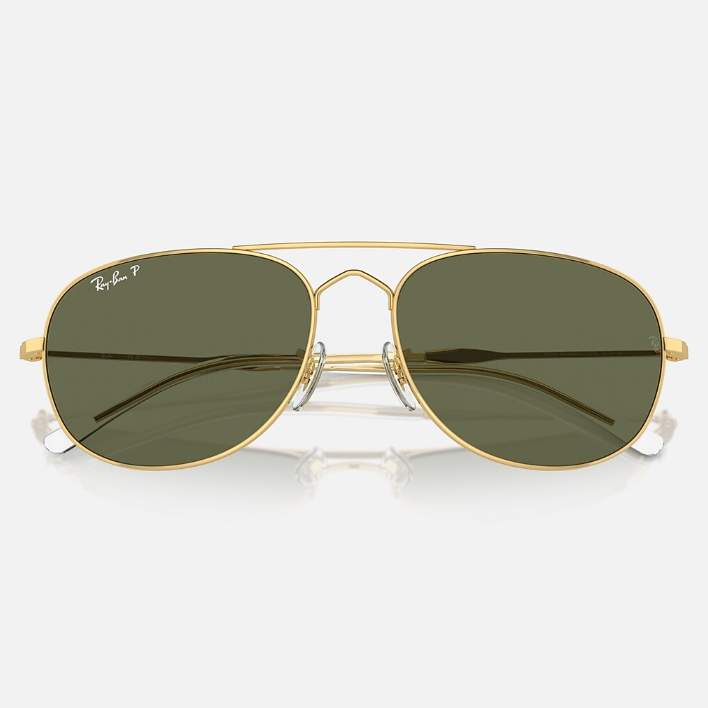 Ray Ban Women Pilot Frame Biscuit Gold Sunglasses