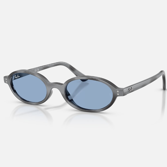 Ray Ban Women Oval Frame Grey Sunglasses